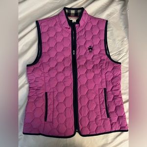 Brooks Brothers Red Fleece Magenta Quilted Vest